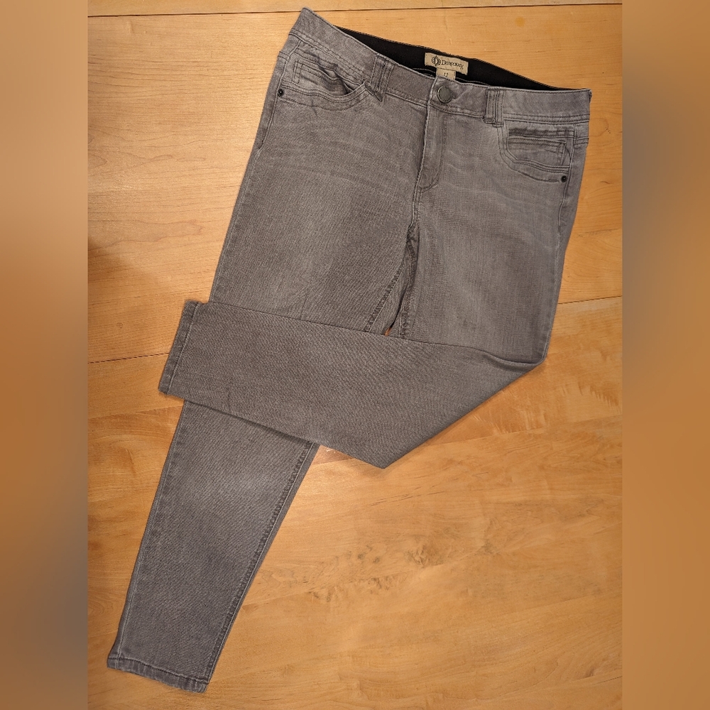 Democracy "Ab"Technology Gray Skinny Jeans  12